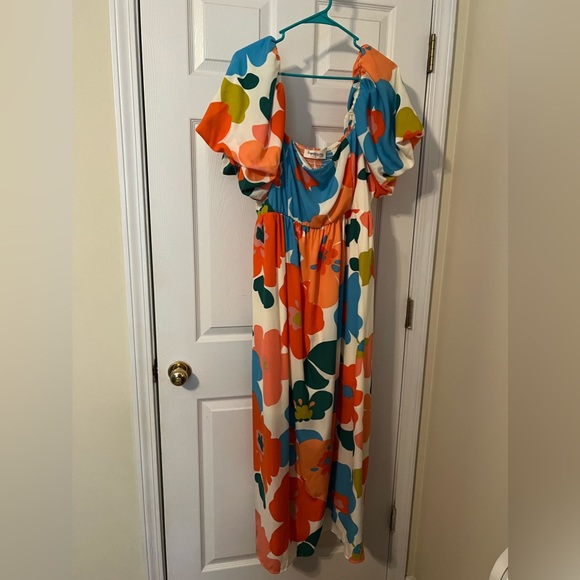 Floral maxi dress - size 3XL - Picture 2 of 6